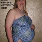 Bathing Suit Medium Wrap-around Swimsuit Brown And..
