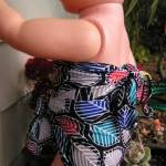 Baby Bathing Suit Colorful Leaves Wrap Around..