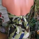 Sizeless Large Wrap-around Swimsuit Camouflage