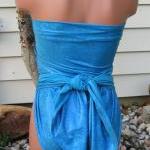 Bathing Suit Medium Wrap-around Swimsuit Blue..