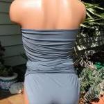 Sizeless Large Wrap-around Swimsuit Solid Grey